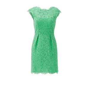 SHOSHANNA Green lace Olivia Mini Dress